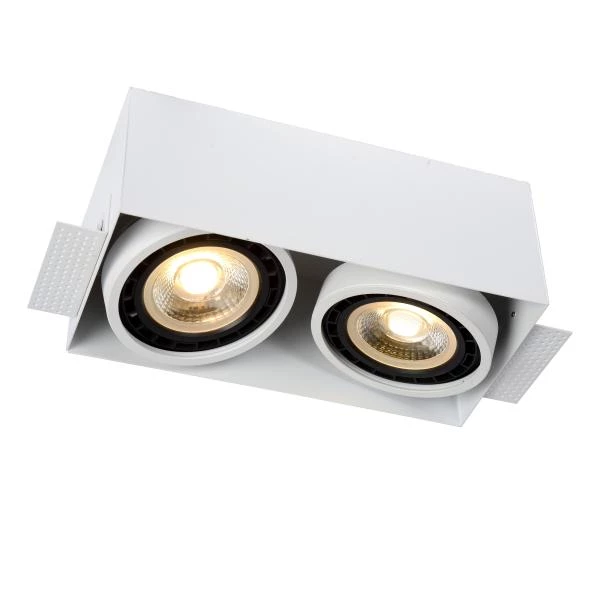 Lucide TRIMLESS - Inbouwspot - 2xGU10 (ES111) - Wit - detail 1